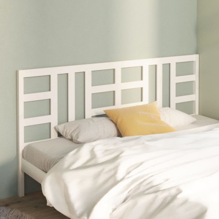 Solid white pine wood bed headboard 186x4x100 cm by vidaXL, Headboards and footboards - Ref: Foro24-817856, Price: 53,54 €, D...