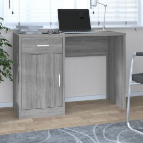 Desk with drawer and plywood cabinet 100x40x73 cm by vidaXL, Desks - Ref: Foro24-342657, Price: 85,75 €, Discount: %