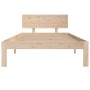 Estructura de cama madera maciza de pino 100x200 cm de vidaXL, Camas y somieres - Ref: Foro24-833111, Precio: 118,82 €, Descu...