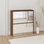 Shoe cabinet with mirror 2 levels brown oak 63x17x67 cm by vidaXL, Shoe racks and shoe organizers - Ref: Foro24-342634, Price...