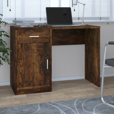 Desk with drawer and plywood cabinet 100x40x73 cm by vidaXL, Desks - Ref: Foro24-342656, Price: 75,92 €, Discount: %