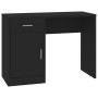 Desk with drawer and black wooden cabinet 100x40x73 cm by vidaXL, Desks - Ref: Foro24-342653, Price: 94,55 €, Discount: %