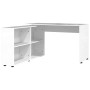 White glossy plywood corner desk by vidaXL, Desks - Ref: Foro24-342661, Price: 182,46 €, Discount: %