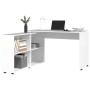 White glossy plywood corner desk by vidaXL, Desks - Ref: Foro24-342661, Price: 182,46 €, Discount: %