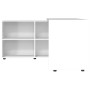 White glossy plywood corner desk by vidaXL, Desks - Ref: Foro24-342661, Price: 182,46 €, Discount: %