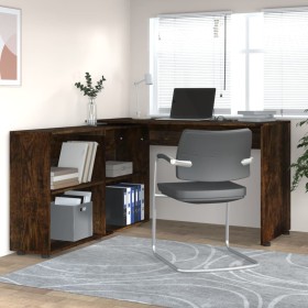 Smoked Oak Plywood Corner Desk by vidaXL, Desks - Ref: Foro24-342662, Price: 175,99 €, Discount: %