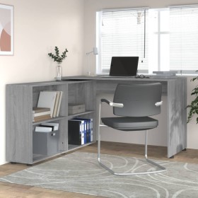 Corner desk made of gray Sonoma plywood by vidaXL, Desks - Ref: Foro24-342663, Price: 175,26 €, Discount: %