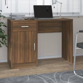 Desk with drawer and plywood cabinet 100x40x73 cm by vidaXL, Desks - Ref: Foro24-342658, Price: 81,47 €, Discount: %