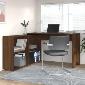 Oak Brown Plywood Corner Desk by vidaXL, Desks - Ref: Foro24-342664, Price: 175,99 €, Discount: %