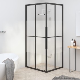 Cabina de ducha ESG semiesmerilado negro 80x70x180 cm de vidaXL, Puertas de ducha - Ref: Foro24-151852, Precio: 235,38 €, Des...