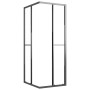 Cabina de ducha ESG semiesmerilado negro 80x70x180 cm de vidaXL, Puertas de ducha - Ref: Foro24-151852, Precio: 235,28 €, Des...