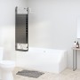 Folding shower screen with 3 black ESG panels 130x130 cm by vidaXL, shower doors - Ref: Foro24-151864, Price: 174,07 €, Disco...