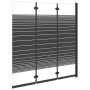 Folding shower screen with 3 black ESG panels 130x130 cm by vidaXL, shower doors - Ref: Foro24-151864, Price: 174,07 €, Disco...