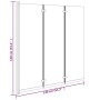 Folding shower screen with 3 black ESG panels 130x130 cm by vidaXL, shower doors - Ref: Foro24-151864, Price: 174,07 €, Disco...