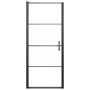 Black semi-frosted glass shower door 81x195 cm by vidaXL, shower doors - Ref: Foro24-151865, Price: 191,59 €, Discount: %