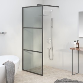 Accessible shower screen dark black ESG glass 90x195 cm by vidaXL, Shower walls and screens - Ref: Foro24-151890, Price: 190,...