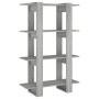 Sonoma graues Regal/Raumteiler 80x30x123,5 cm von vidaXL, Bücherregale und Regale - Ref: Foro24-813576, Preis: 41,99 €, Rabat...