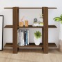 Regal/Raumteiler aus brauner Eiche, 100 x 30 x 87 cm von vidaXL, Bücherregale und Regale - Ref: Foro24-813568, Preis: 50,30 €...