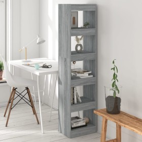 Sonoma graues Regal/Raumteiler 40x30x166 cm von vidaXL, Bücherregale und Regale - Ref: Foro24-813594, Preis: 60,99 €, Rabatt: %