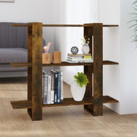 Eiche geräuchertes Regal/Raumteiler 100x30x87 cm von vidaXL, Bücherregale und Regale - Ref: Foro24-813566, Preis: 48,59 €, Ra...