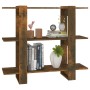 Shelving unit/space divider in smoked oak color 100x30x87 cm by vidaXL, Bookcases and shelves - Ref: Foro24-813566, Price: 36...