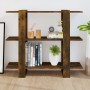 Shelving unit/space divider in smoked oak color 100x30x87 cm by vidaXL, Bookcases and shelves - Ref: Foro24-813566, Price: 36...