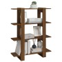 Shelving/space divider brown oak 100x30x123.5 cm by vidaXL, Bookcases and shelves - Ref: Foro24-813565, Price: 48,65 €, Disco...