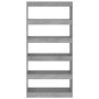 Sonoma gray engineered wood shelf/divider 80x30x166 cm by vidaXL, Bookcases and shelves - Ref: Foro24-813624, Price: 89,13 €,...