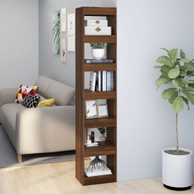 Shelving / room divider brown oak 40x30x198 cm by vidaXL, Bookcases and shelves - Ref: Foro24-813598, Price: 84,31 €, Discoun...