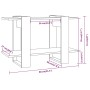 Sonoma gray shelving/space divider 80x30x51 cm by vidaXL, Bookcases and shelves - Ref: Foro24-813582, Price: 25,36 €, Discoun...