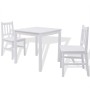 3-piece white pine wood dining set by vidaXL, Furniture sets for kitchens and dining rooms - Ref: Foro24-242955, Price: 196,7...