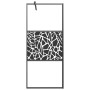 Glass shower screen ESG stone design black 80x195cm by vidaXL, Shower walls and screens - Ref: Foro24-151880, Price: 157,83 €...