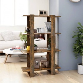 Smoked oak shelf/space divider 80x30x123.5 cm by vidaXL, Bookcases and shelves - Ref: Foro24-813575, Price: 54,99 €, Discount: %