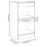 Sonoma grau Regal/Raumteiler 40x30x72 cm von vidaXL, Bücherregale und Regale - Ref: Foro24-813585, Preis: 41,22 €, Rabatt: %