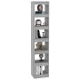 Sonoma gray shelving/space divider 40x30x198 cm by vidaXL, Bookcases and shelves - Ref: Foro24-813597, Price: 86,27 €, Discou...