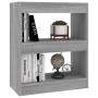 Sonoma graues Regal/Raumteiler 60x30x72 cm von vidaXL, Bücherregale und Regale - Ref: Foro24-813600, Preis: 39,10 €, Rabatt: %