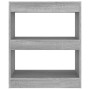 Sonoma gray shelving/space divider 60x30x72 cm by vidaXL, Bookcases and shelves - Ref: Foro24-813600, Price: 39,10 €, Discoun...