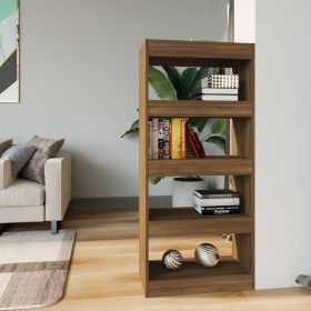 Oak brown plywood shelf 60x30x135 cm by vidaXL, Bookcases and shelves - Ref: Foro24-813607, Price: 52,30 €, Discount: %