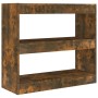 Smoked oak shelving/space divider 80x30x72 cm by vidaXL, Bookcases and shelves - Ref: Foro24-813614, Price: 54,46 €, Discount: %