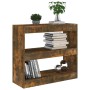 Smoked oak shelving/space divider 80x30x72 cm by vidaXL, Bookcases and shelves - Ref: Foro24-813614, Price: 54,46 €, Discount: %