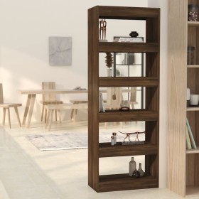 Brown oak chipboard shelving/space divider 60x30x166 cm by vidaXL, Bookcases and shelves - Ref: Foro24-813610, Price: 81,37 €...