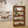 Shelving unit/divider in smoked oak engineered wood, 80x30x135 cm by vidaXL, Bookcases and shelves - Ref: Foro24-813620, Pric...