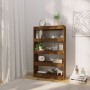 Shelving unit/divider in smoked oak engineered wood, 80x30x135 cm by vidaXL, Bookcases and shelves - Ref: Foro24-813620, Pric...