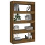 Shelving unit/divider in smoked oak engineered wood, 80x30x135 cm by vidaXL, Bookcases and shelves - Ref: Foro24-813620, Pric...