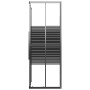 Black ESG striped shower cabin 90x70x180 cm by vidaXL, shower doors - Ref: Foro24-151850, Price: 239,30 €, Discount: %