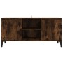 TV cabinet with smoked oak metal legs 103.5x35x50 cm by vidaXL, TV Furniture - Ref: Foro24-813161, Price: 57,02 €, Discount: %