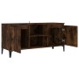 TV cabinet with smoked oak metal legs 103.5x35x50 cm by vidaXL, TV Furniture - Ref: Foro24-813161, Price: 57,02 €, Discount: %