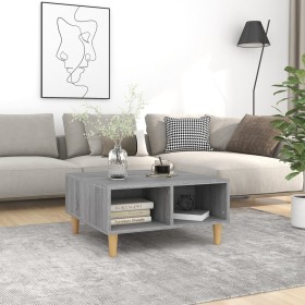 Mesa de centro madera de ingeniería gris Sonoma 60x60x30 cm de vidaXL, Mesas de centro - Ref: Foro24-813165, Precio: 49,99 €,...