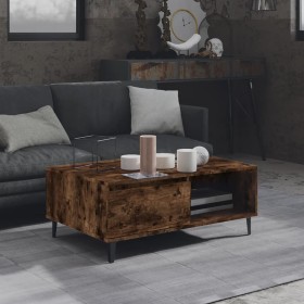 Smoked oak engineered wood coffee table 90x60x35 cm by vidaXL, Coffee table - Ref: Foro24-813173, Price: 61,36 €, Discount: %