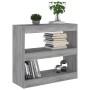 Estantería/divisor de espacios gris Sonoma 80x30x72 cm de vidaXL, Librerías y estanterías - Ref: Foro24-813615, Precio: 49,99...